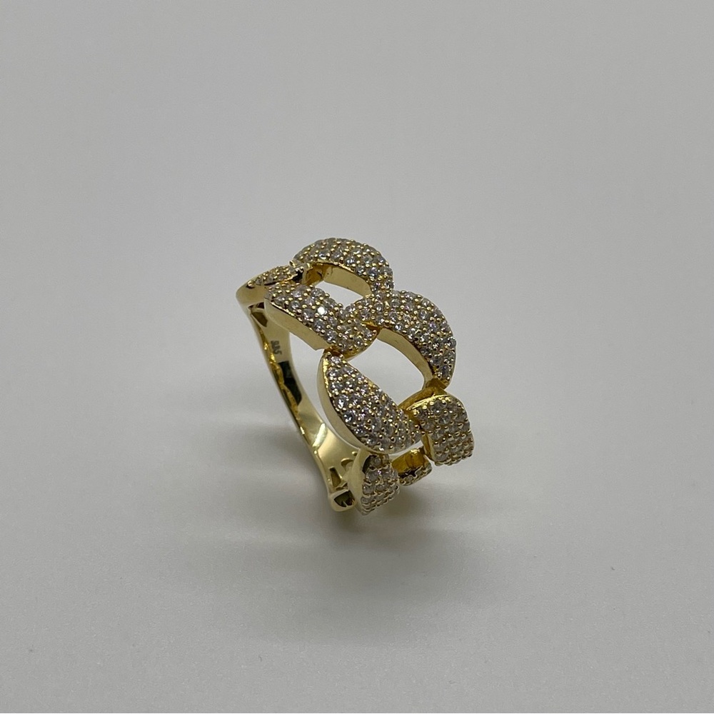 Sterling Silver Cuban Ring/ Size 8